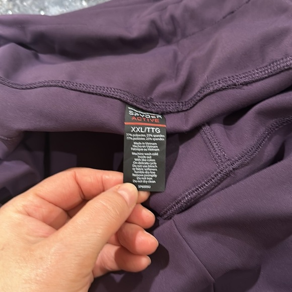 Spyder Purple Performance Leggings - Picture 10 of 11